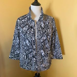 Black & White Snake Christopher & Banks Jacket